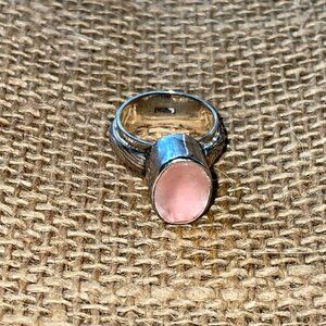 Sterling Rose Quartz Silpada Ring